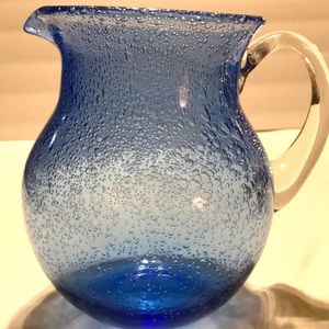 Mexican Hand Blown Pitcher